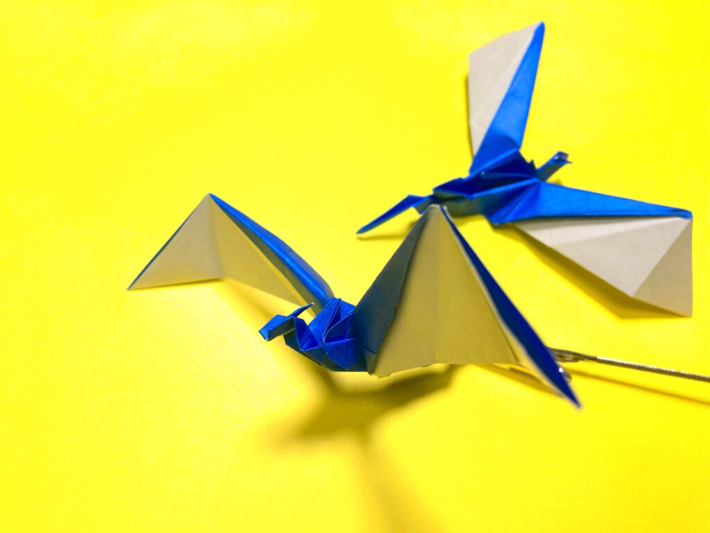 折り紙　大きな翼のドラゴン飛竜の簡単な作り方5